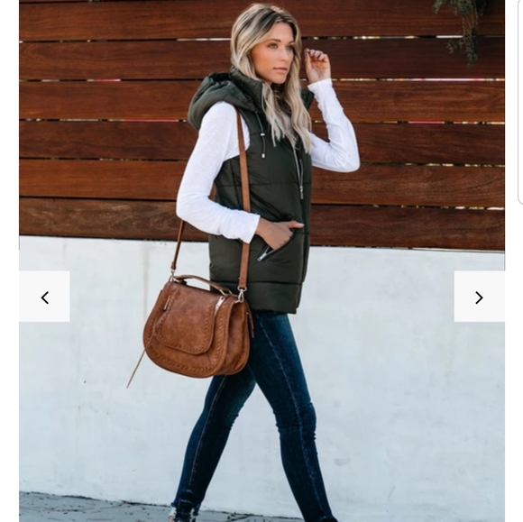 Vici Jackets & Blazers - Winter Is Coming Pocketed Vest in Olive